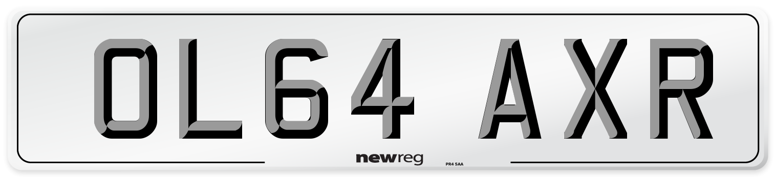 OL64 AXR Number Plate from New Reg